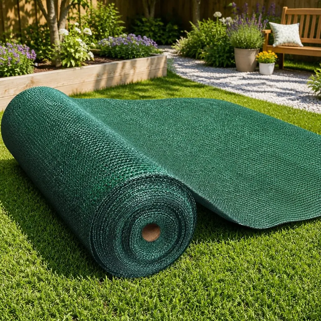 Shade Cloth Roll UV-Stabilised HPDE Knitted Fabric 1.83m x 20m Green 70% Block