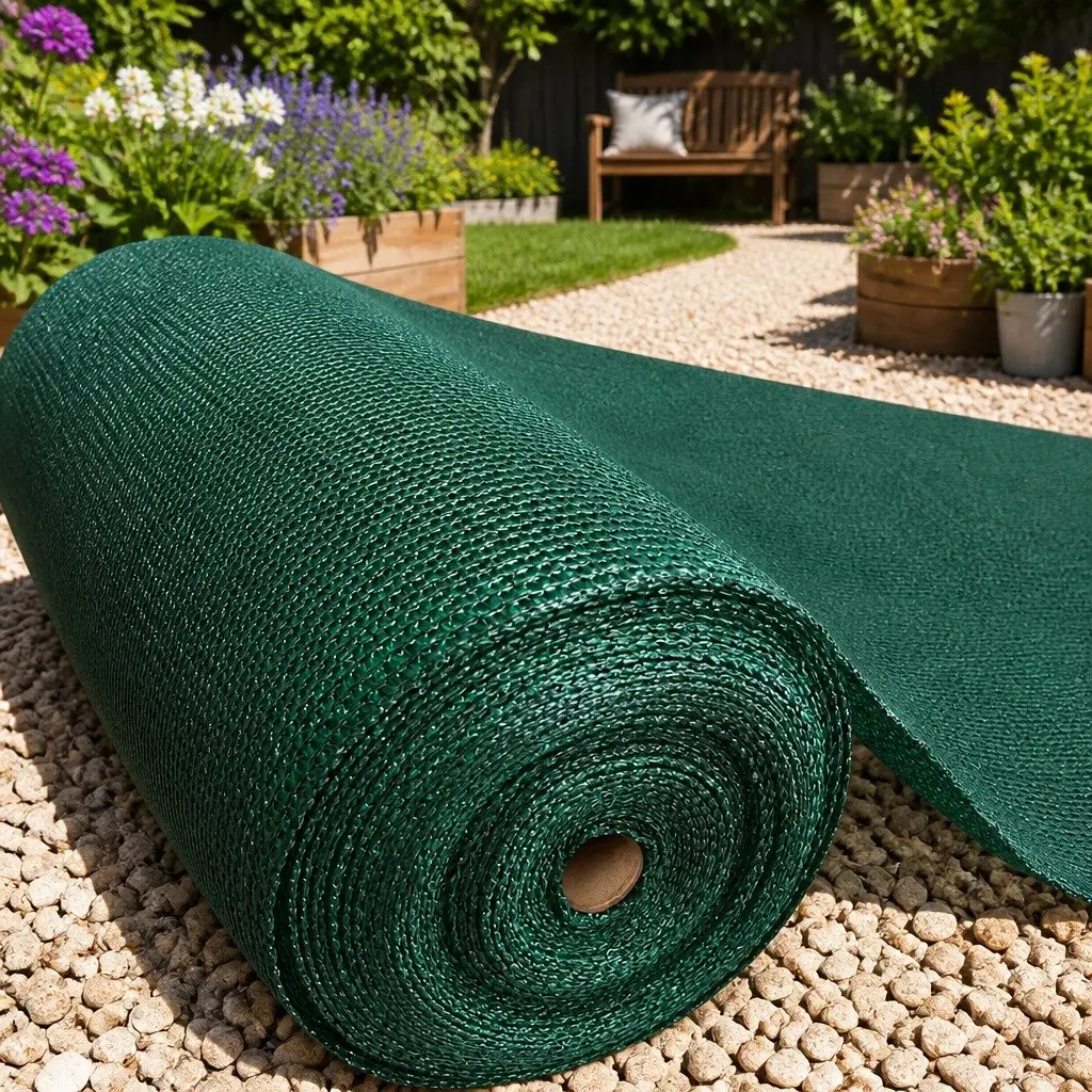 Shade Cloth Roll UV-Stabilised HPDE Knitted Fabric 1.83m x 20m Green 70% Block
