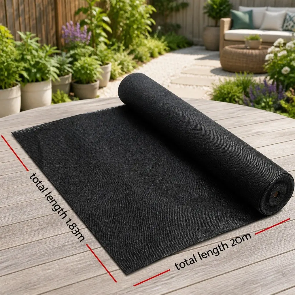 Shade Cloth 90% Block UV-Stabilised Heavy Duty 1.83m x 20m Roll