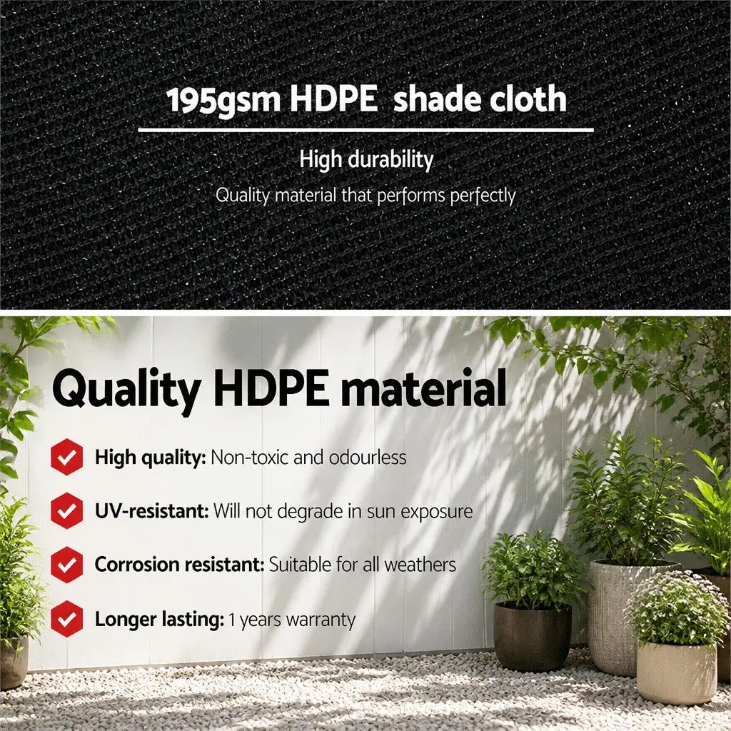Shade Cloth 90% Block UV-Stabilised Heavy Duty 1.83m x 20m Roll
