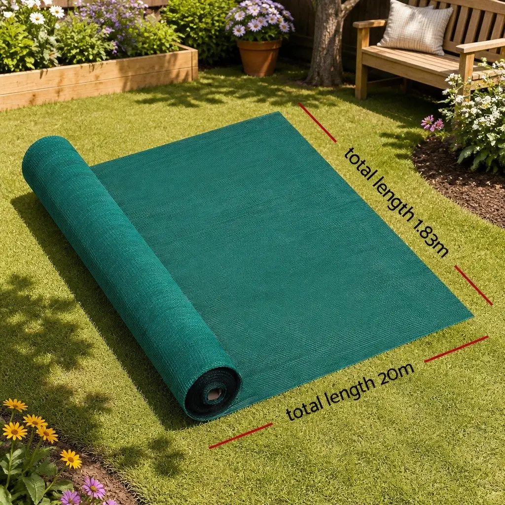 Shade Cloth 30% UV Block Heavy Duty 1.83m x 20m Green Garden Greenhouse