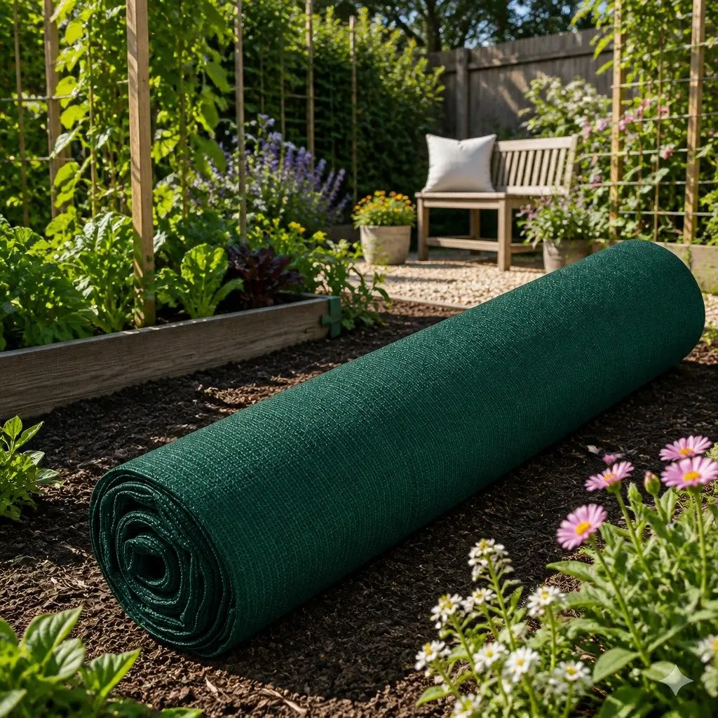 Shade Cloth 90% UV-Stabilised Knitted Fabric 1.83m x 30m Roll Green