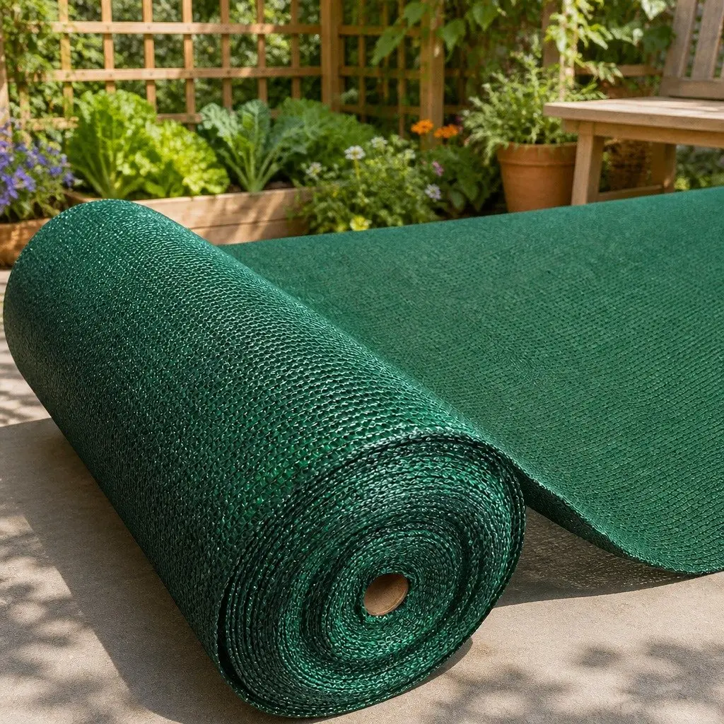 Shade Cloth 90% UV-Stabilised Knitted Fabric 1.83m x 30m Roll Green
