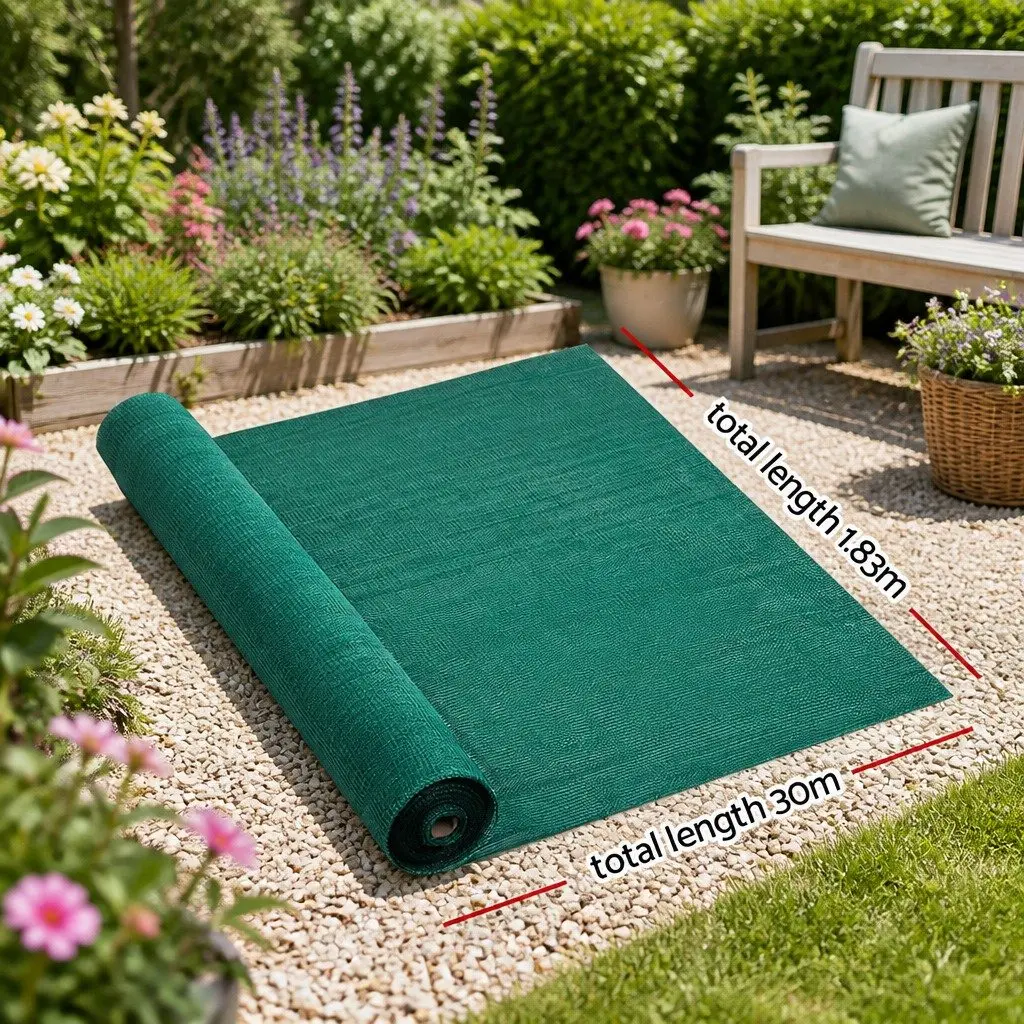 Shade Cloth 30% UV Block Heavy Duty Green 1.83m x 30m for Garden Greenhouse