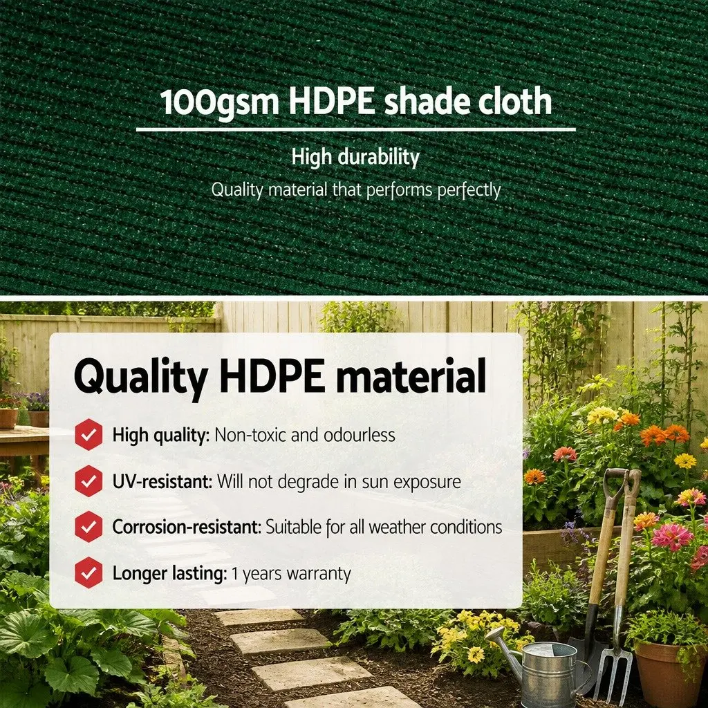 Shade Cloth 50% UV Block Heavy Duty 1.83m x 50m Garden Greenhouse Shade Sail