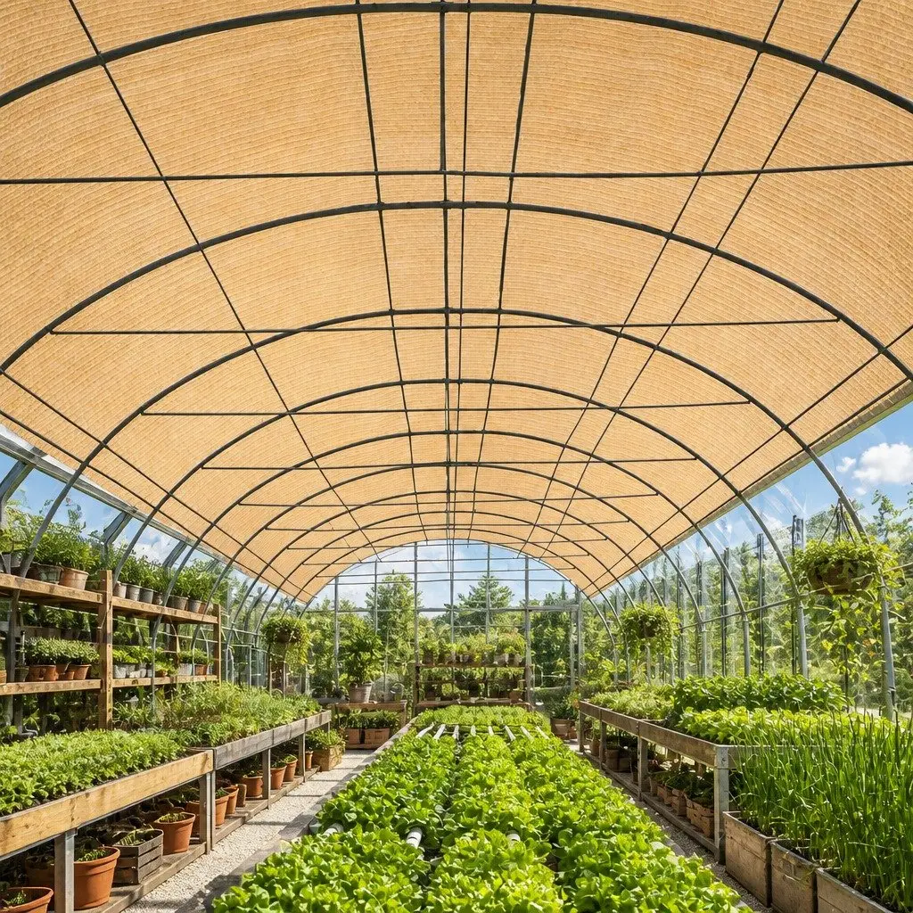 Shade Cloth 70% UV Block Heavy Duty 1.83m x 50m Roll Beige Garden Greenhouse