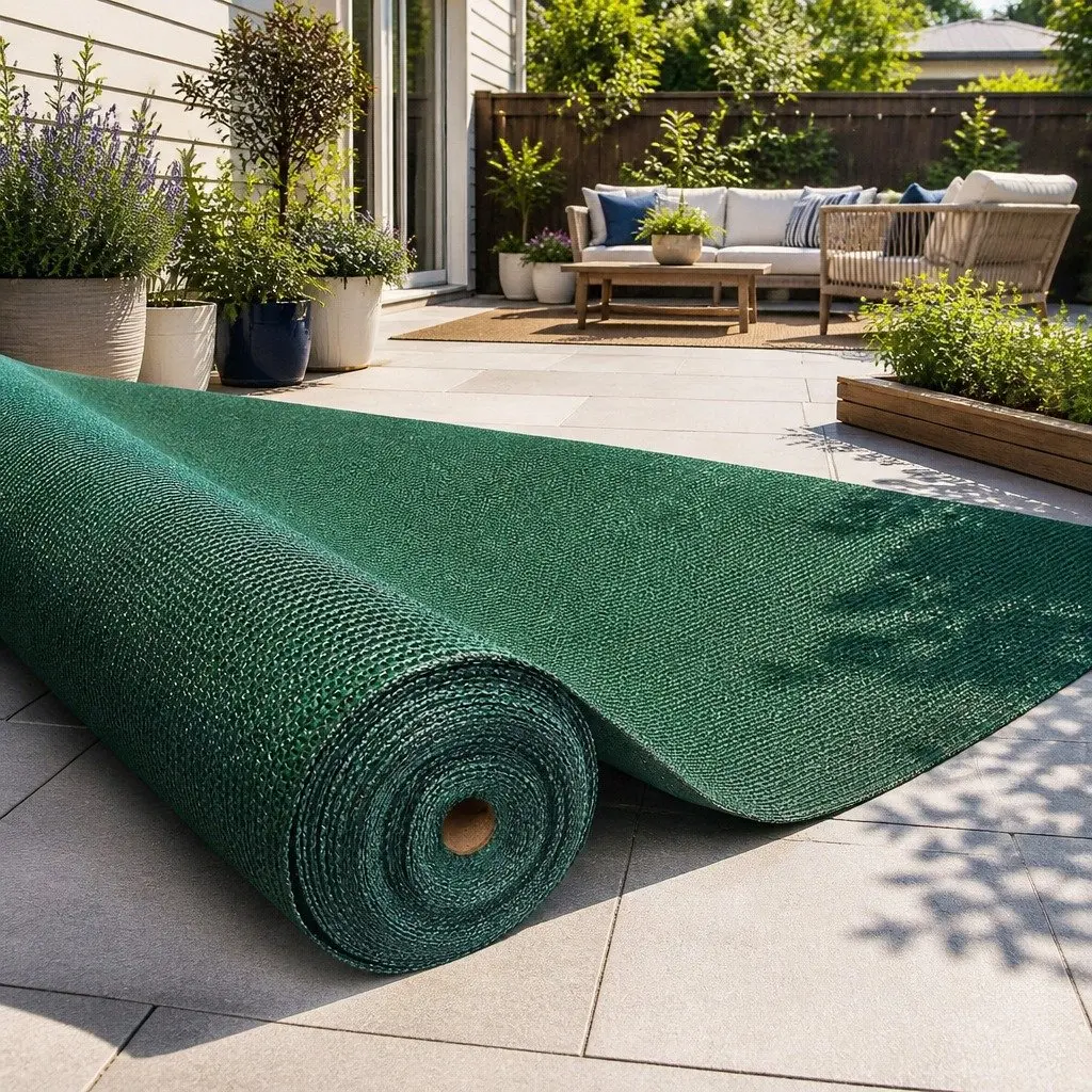 Shade Cloth 50% Sun Block UV-Stabilised Green 3.66x10m Roll for Greenhouse Garden