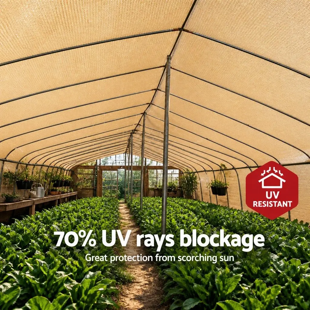 Shade Cloth 70% UV Block Beige 3.66m x 10m Roll