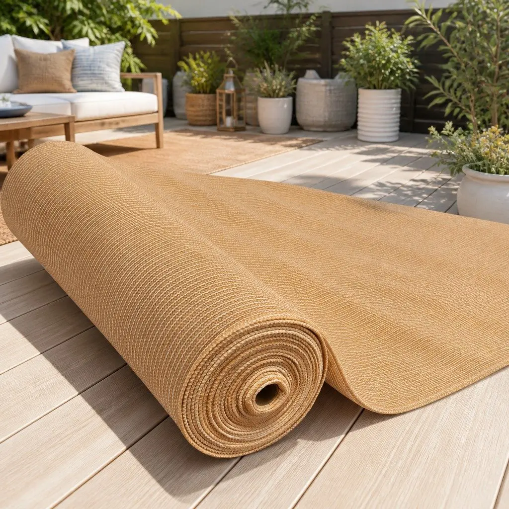 Shade Cloth 50% UV Block Heavy Duty 3.66m x 20m Roll Knitted Fabric Beige