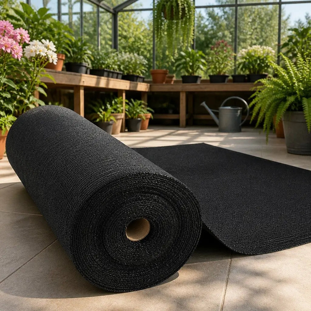 Shade Cloth 50% UV Block Heavy Duty Black Knitted Fabric 3.66x20m