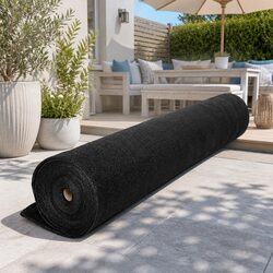 Shade Cloth Roll 3.66x20m Black UV-Stabilised Knitted Fabric 90% Shade Block