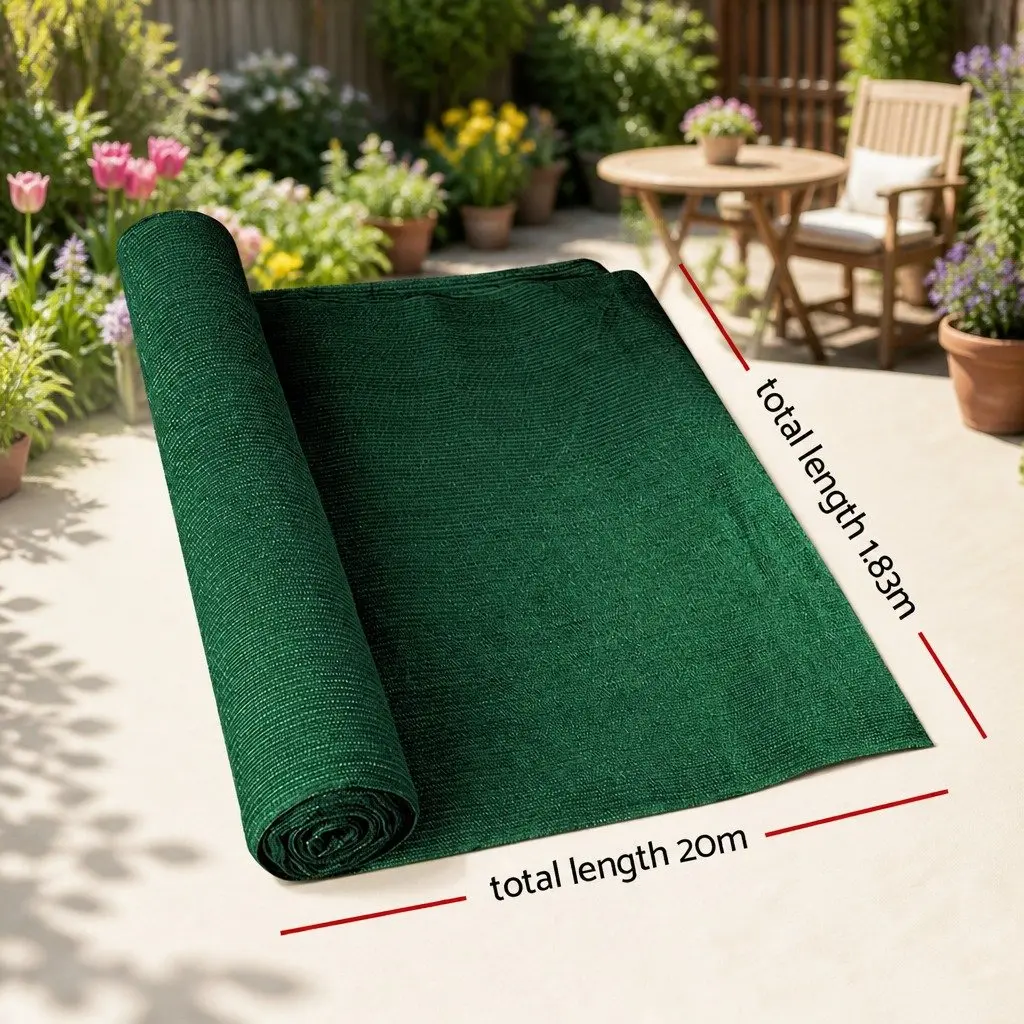 Shade Cloth 50% UV-Stabilised 1.83m x 20m Green Heavy Duty