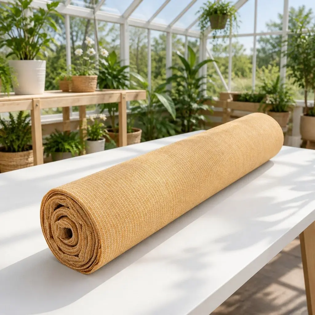 Shade Cloth 70% UV Block Heavy Duty 1.83m x 20m Roll Beige Garden Greenhouse