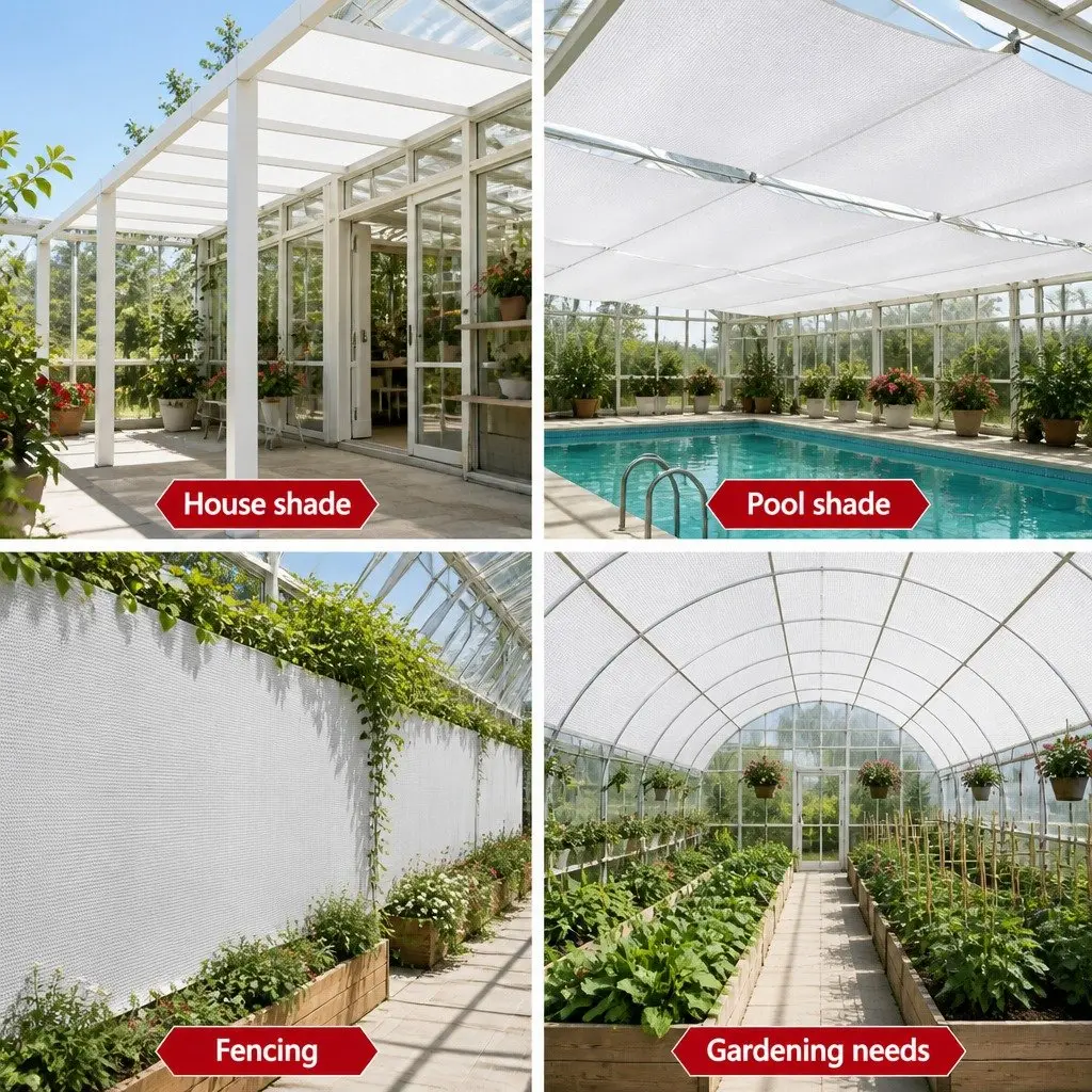 Shade Cloth 90% UV Block Heavy Duty 3.66m x 30m White