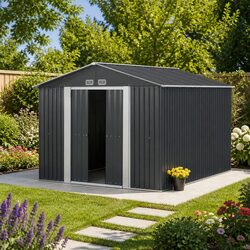Friendly 3x3M Garden Shed Solution for Your Space - Grey