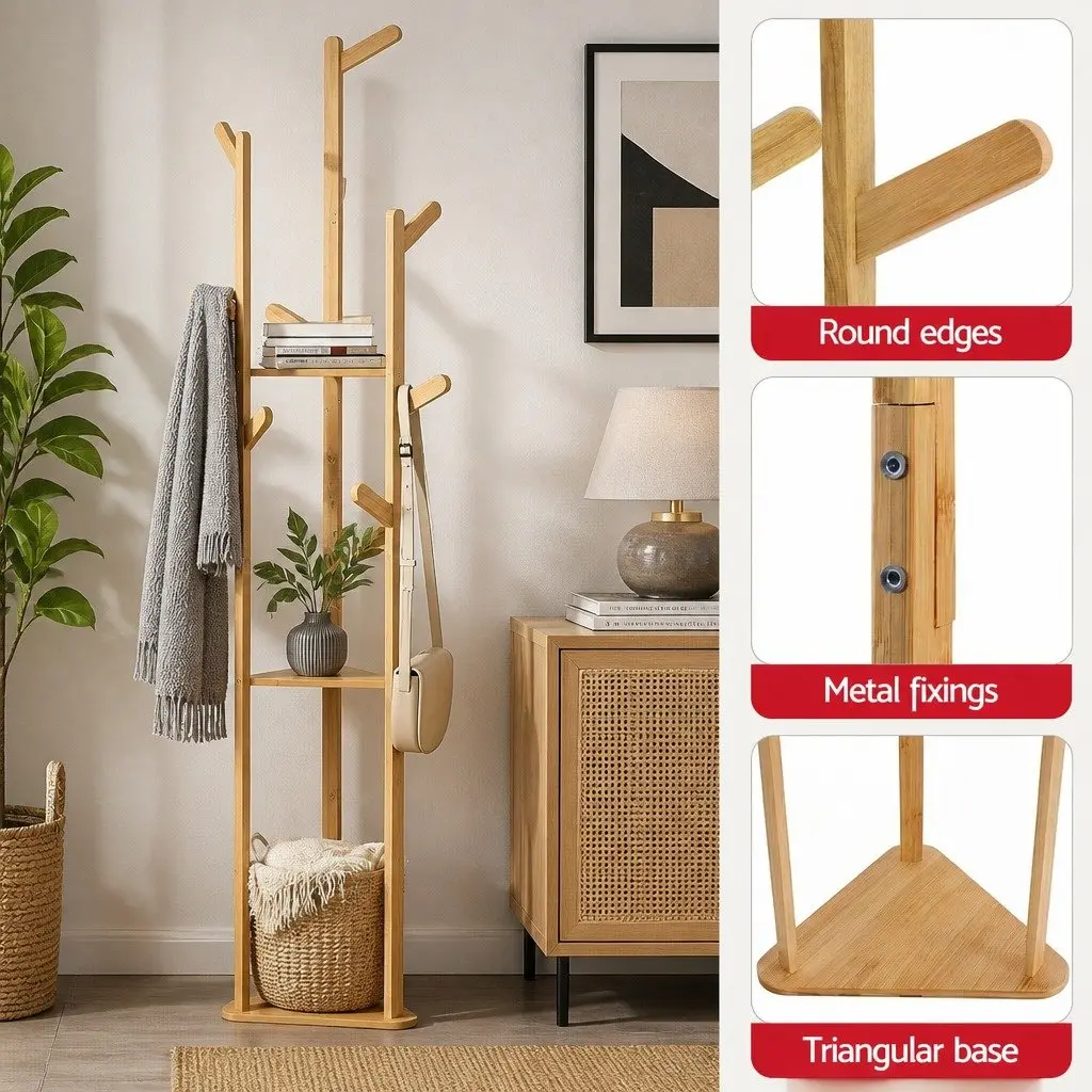 Shoe Rack Cabinet Clothes Rack Set Storage Shelf Entryway Organizer White Pine