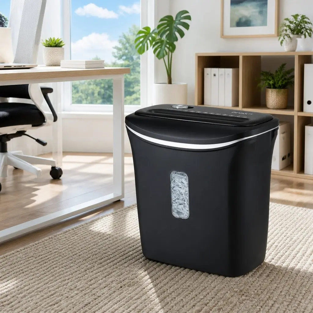 Cross-Cut Paper Shredder 12L Bin 8-Sheet Home Office Credit Card Shredder
