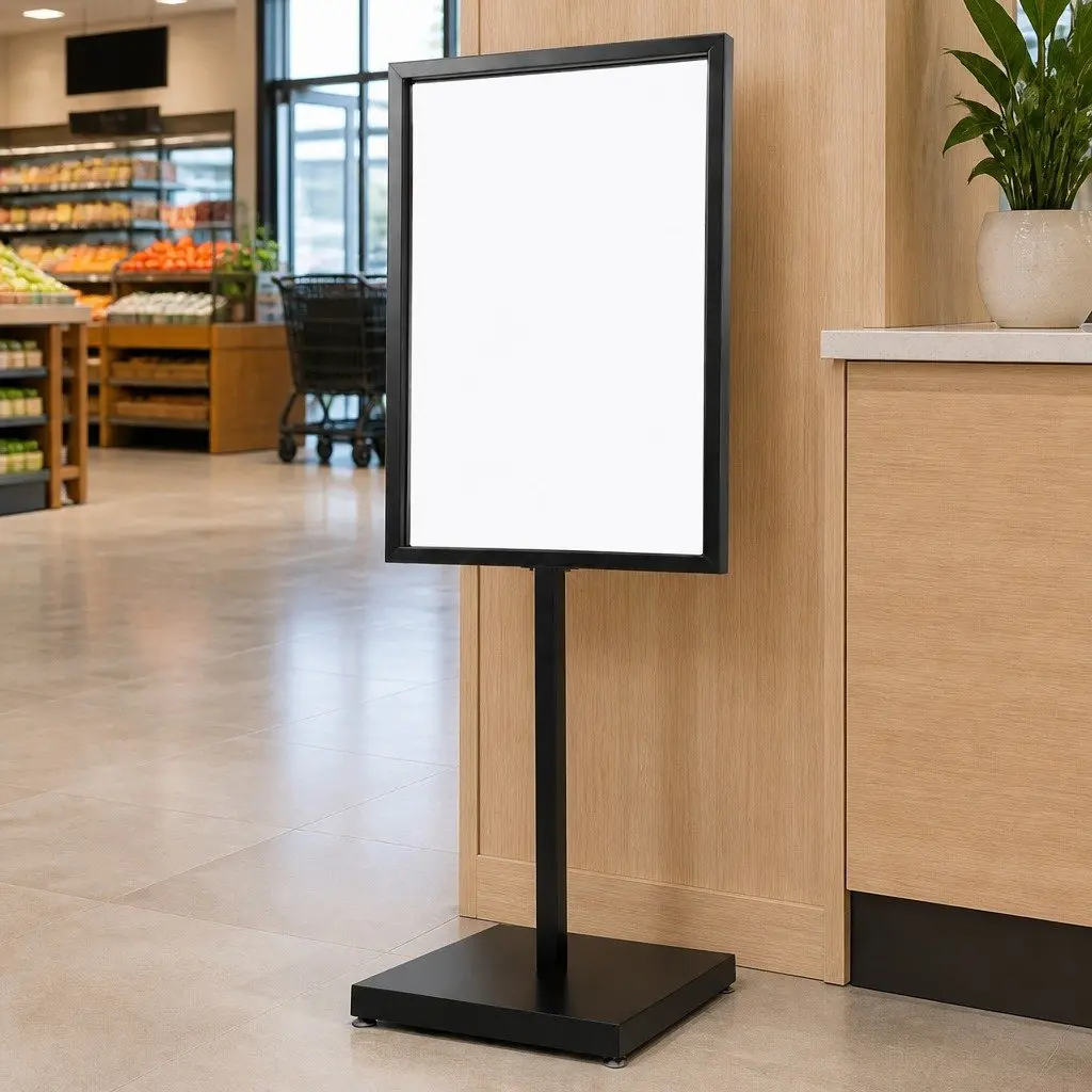 Pedestal Sign Holder Double Sided Display Stand 65cm x 90cm x 166cm