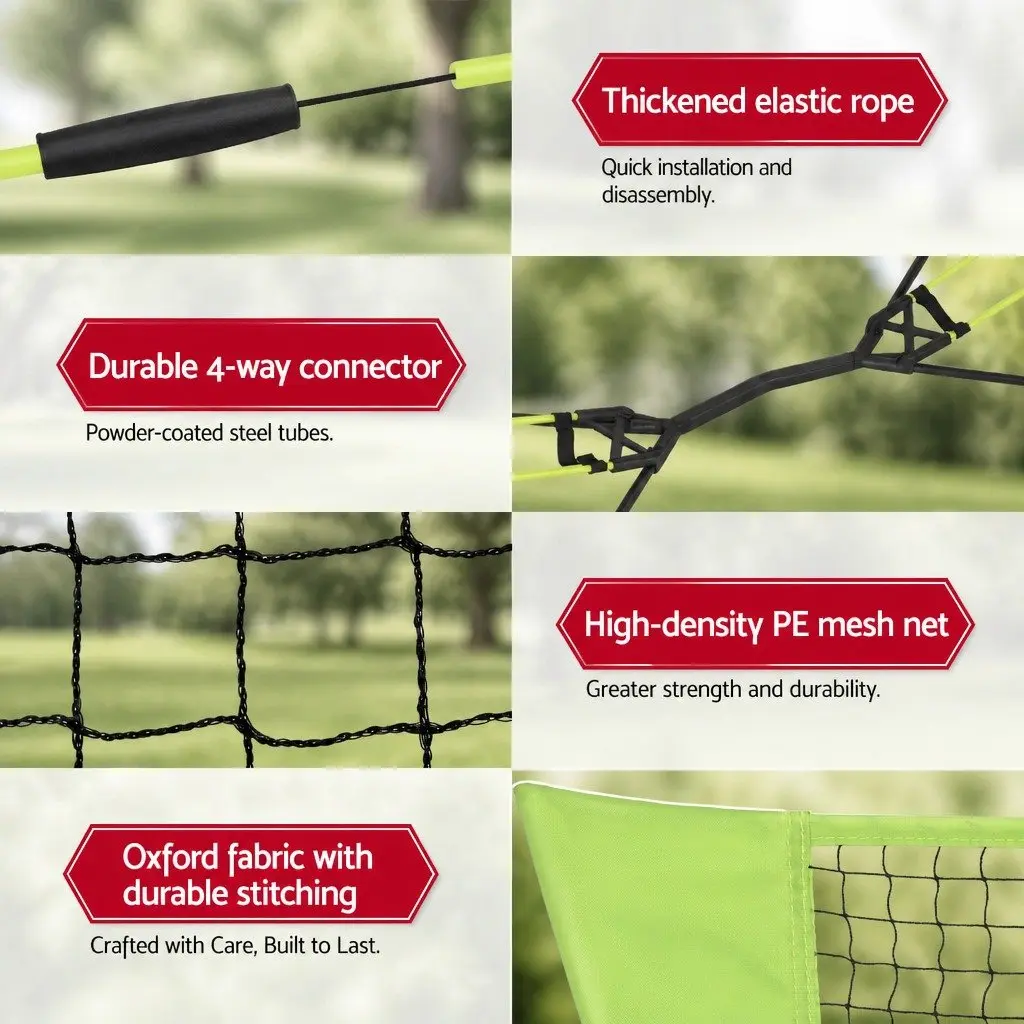 Portable Sports Net Quick Setup 3M Suitable for Badminton Tennis Volleyball Indoor Outdoor