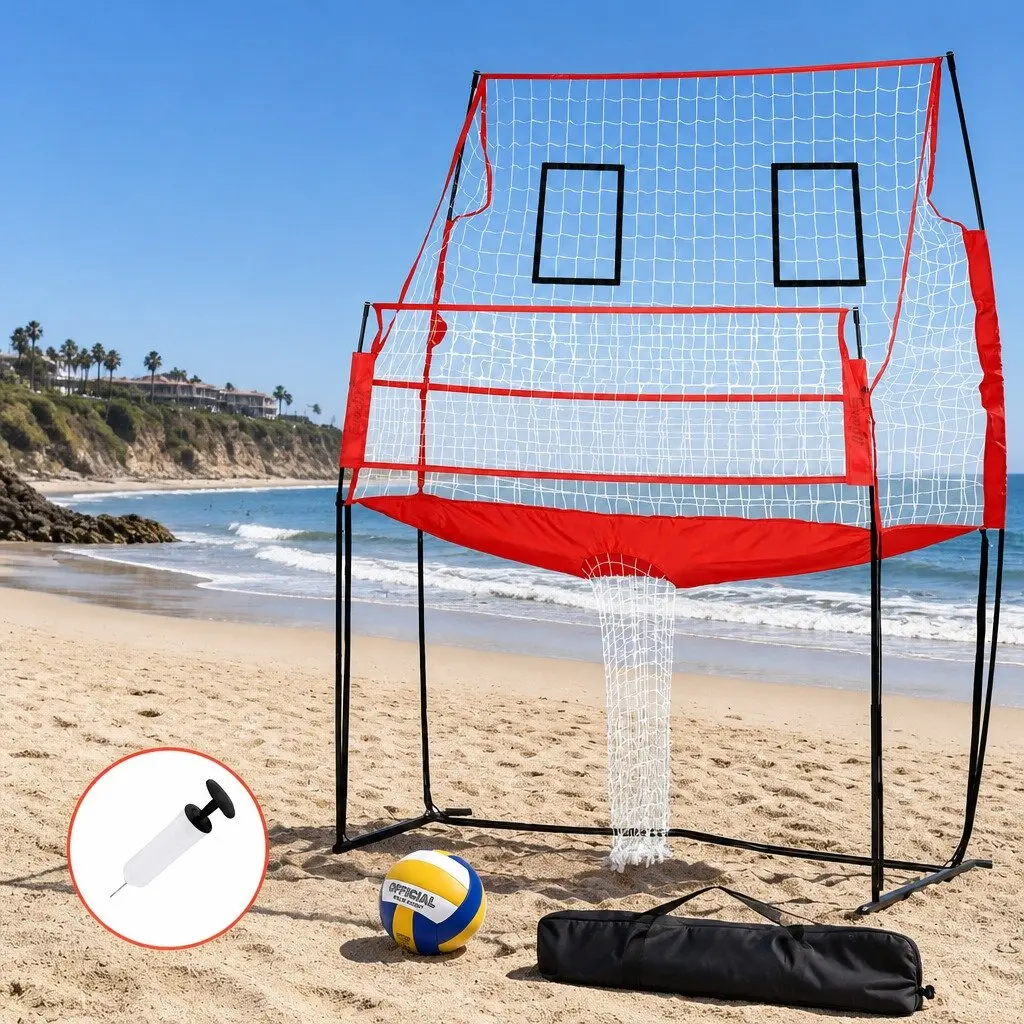 Volleyball Net Adjustable Height Portable for Beach Backyard Training