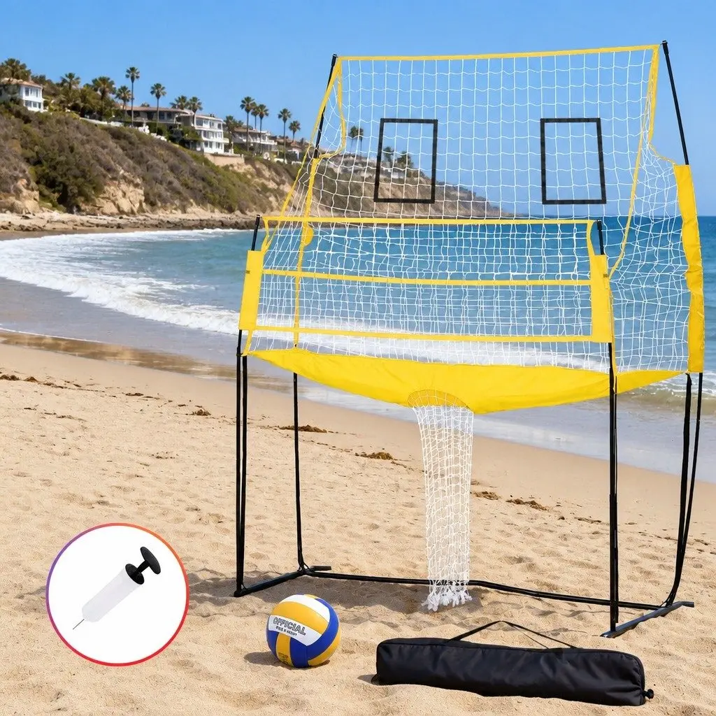 Volleyball Net Free-standing Adjustable Height Portable 8ft Beach Backyard