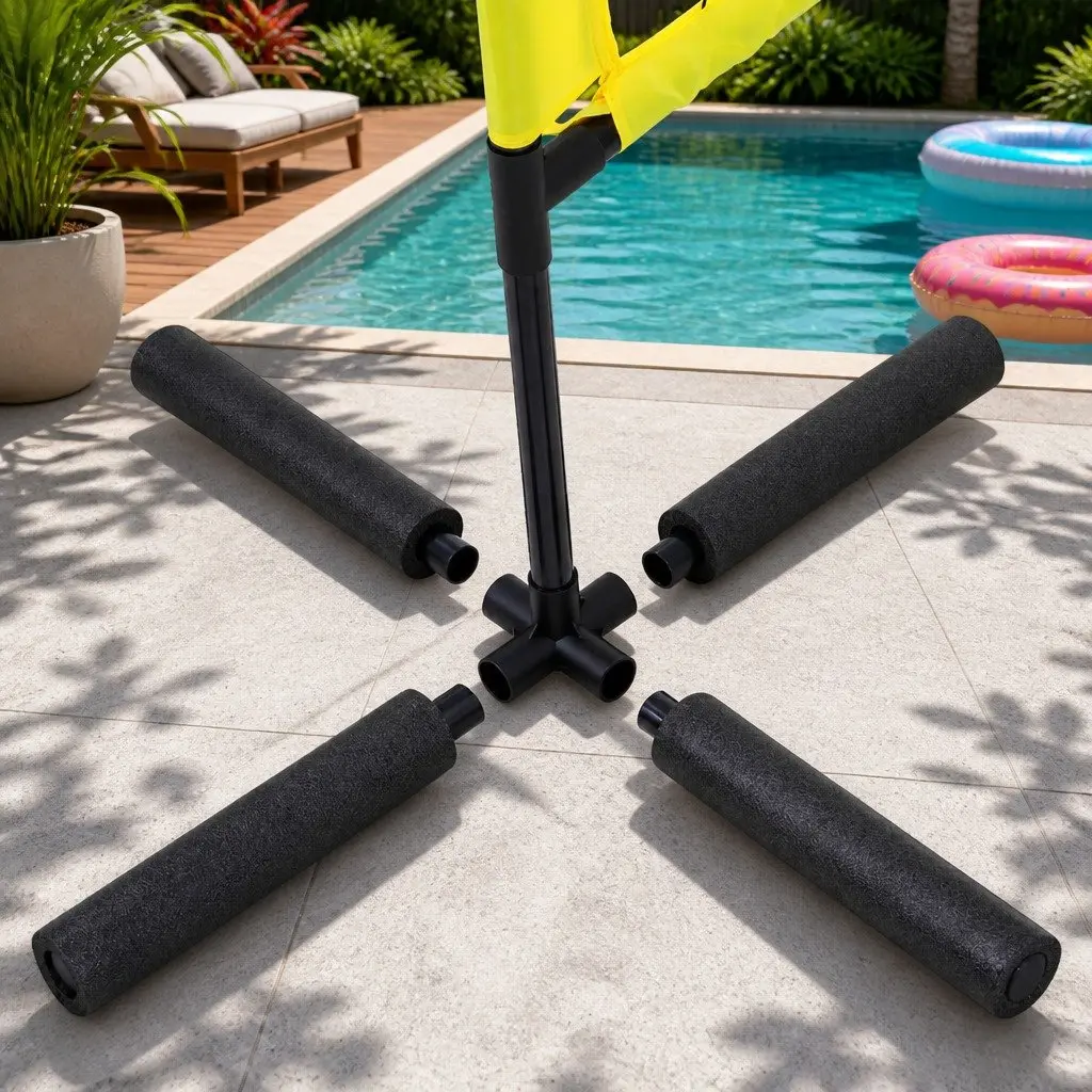 Water Volleyball Net Set Floating with Anchor Bags 350cm x 350cm x 75cm
