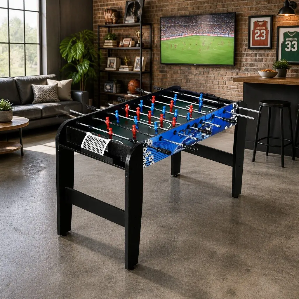 Foosball Soccer Table 4FT Home Family Game with Anti-slip Handles and Score Counter