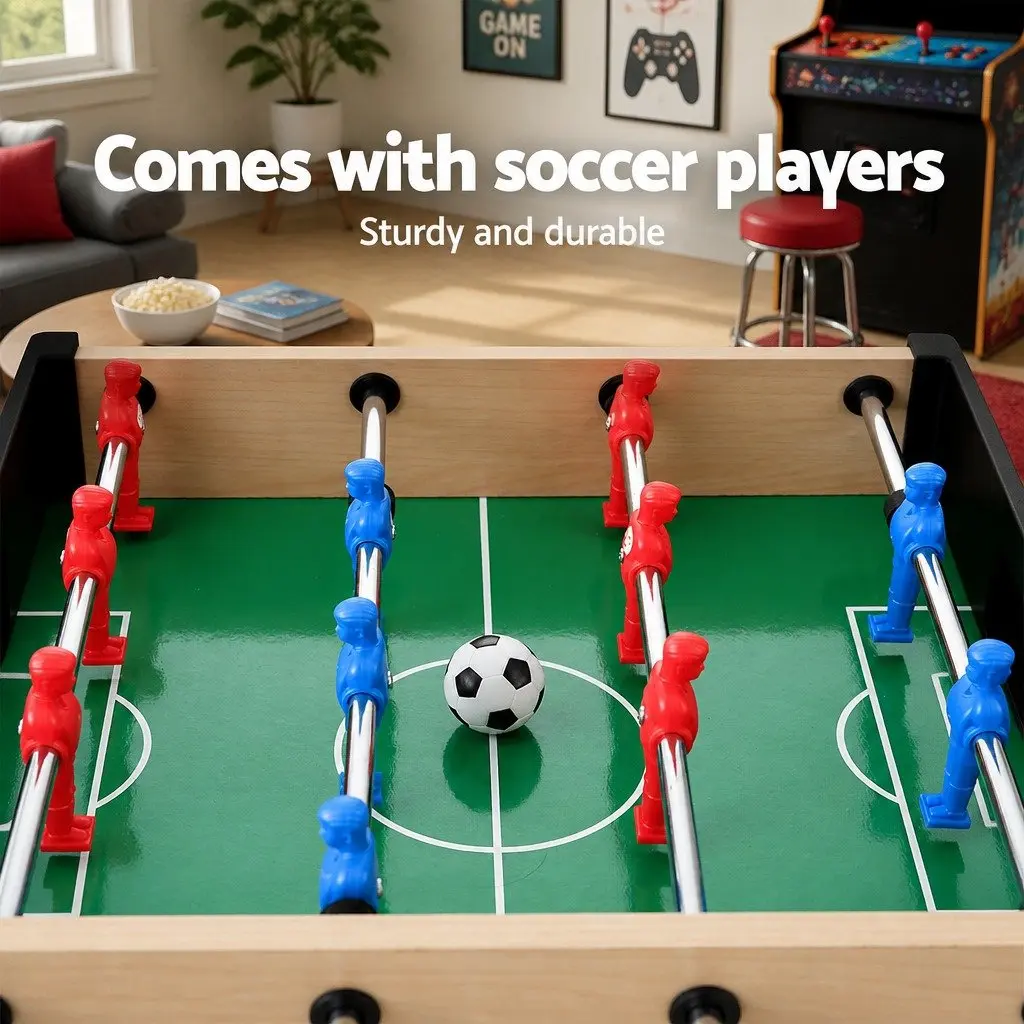 Mini Foosball Table Portable Compact Tabletop Game 41cm x 32cm x 9.5cm