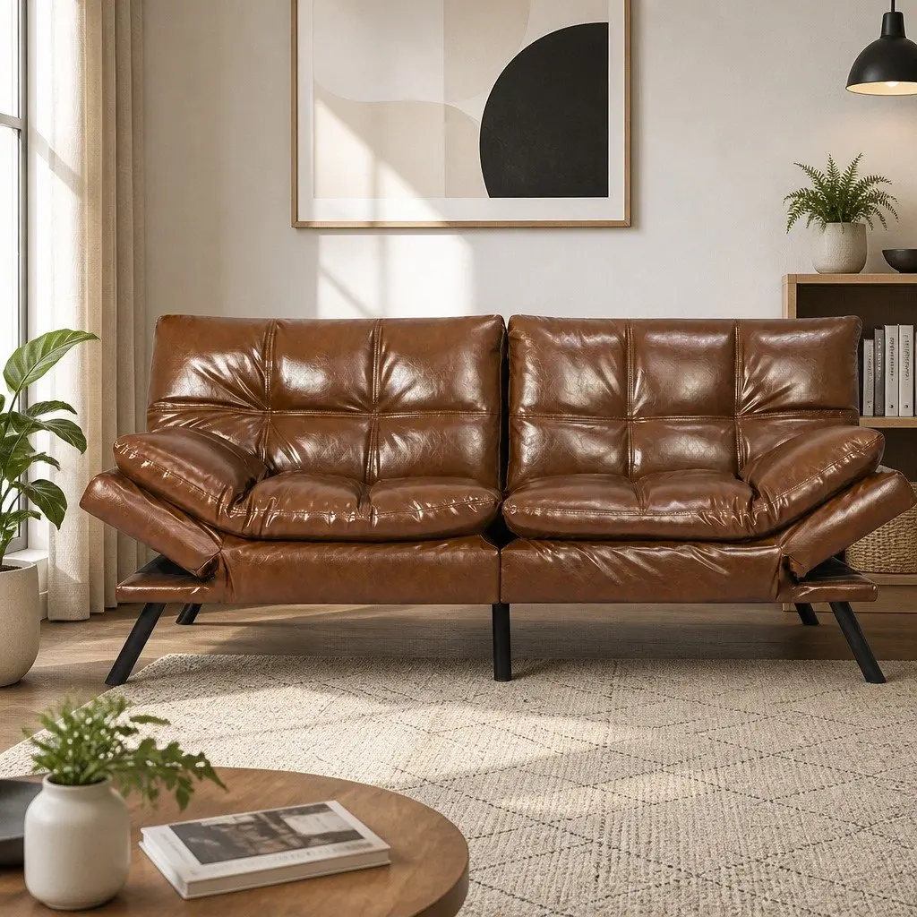 Sofa Bed Futon Recliner 3-Seater Convertible Lounge Sleeper Couch