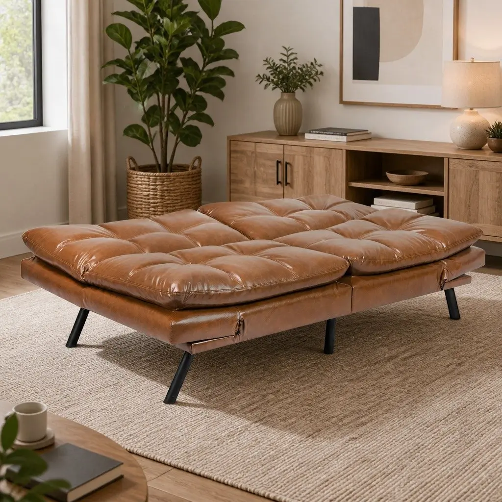 Sofa Bed Futon Recliner 3-Seater Convertible Lounge Sleeper Couch