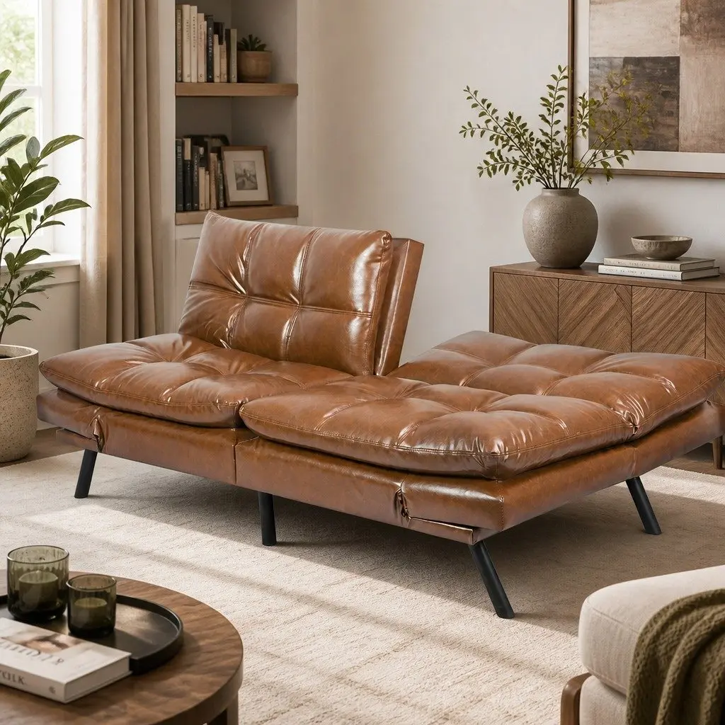 Sofa Bed Futon Recliner 3-Seater Convertible Lounge Sleeper Couch