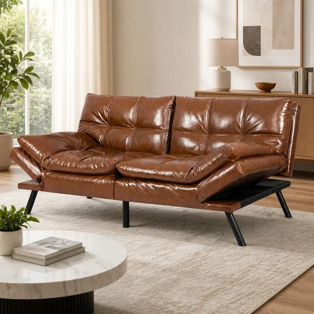 Sofa Bed Futon Recliner 3-Seater Convertible Lounge Sleeper Couch