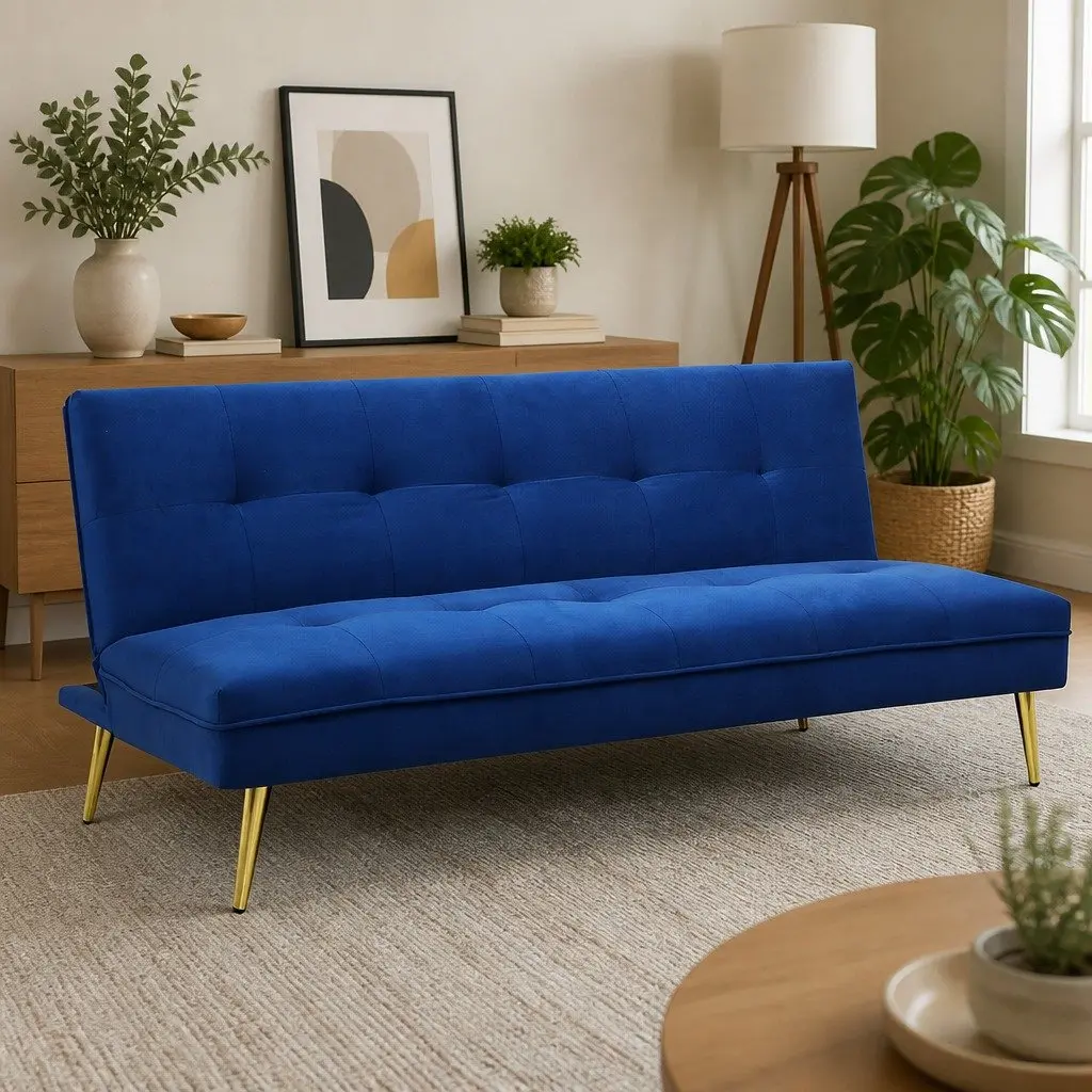 3-Seater Sofa Bed with Adjustable Backrest