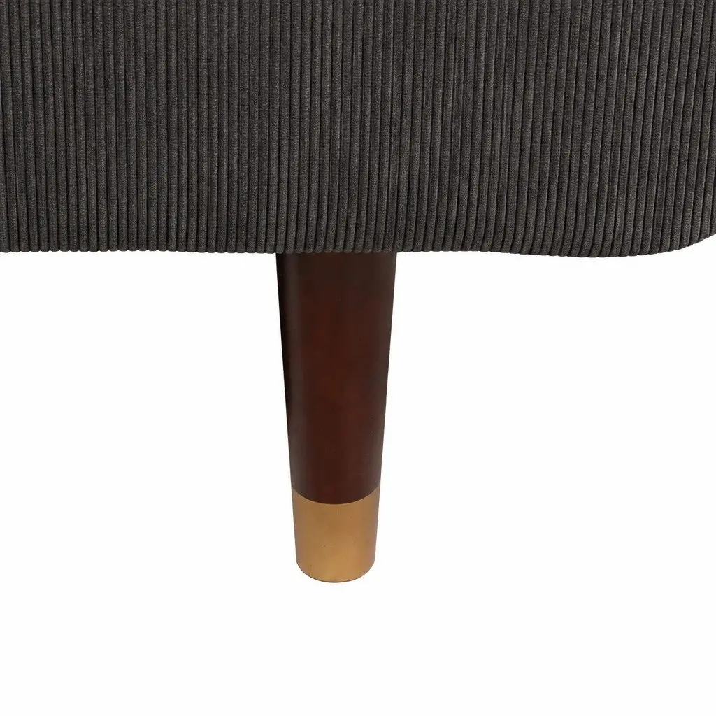Convertible Sofa Bed Adjustable Backrest 3-Seater Grey