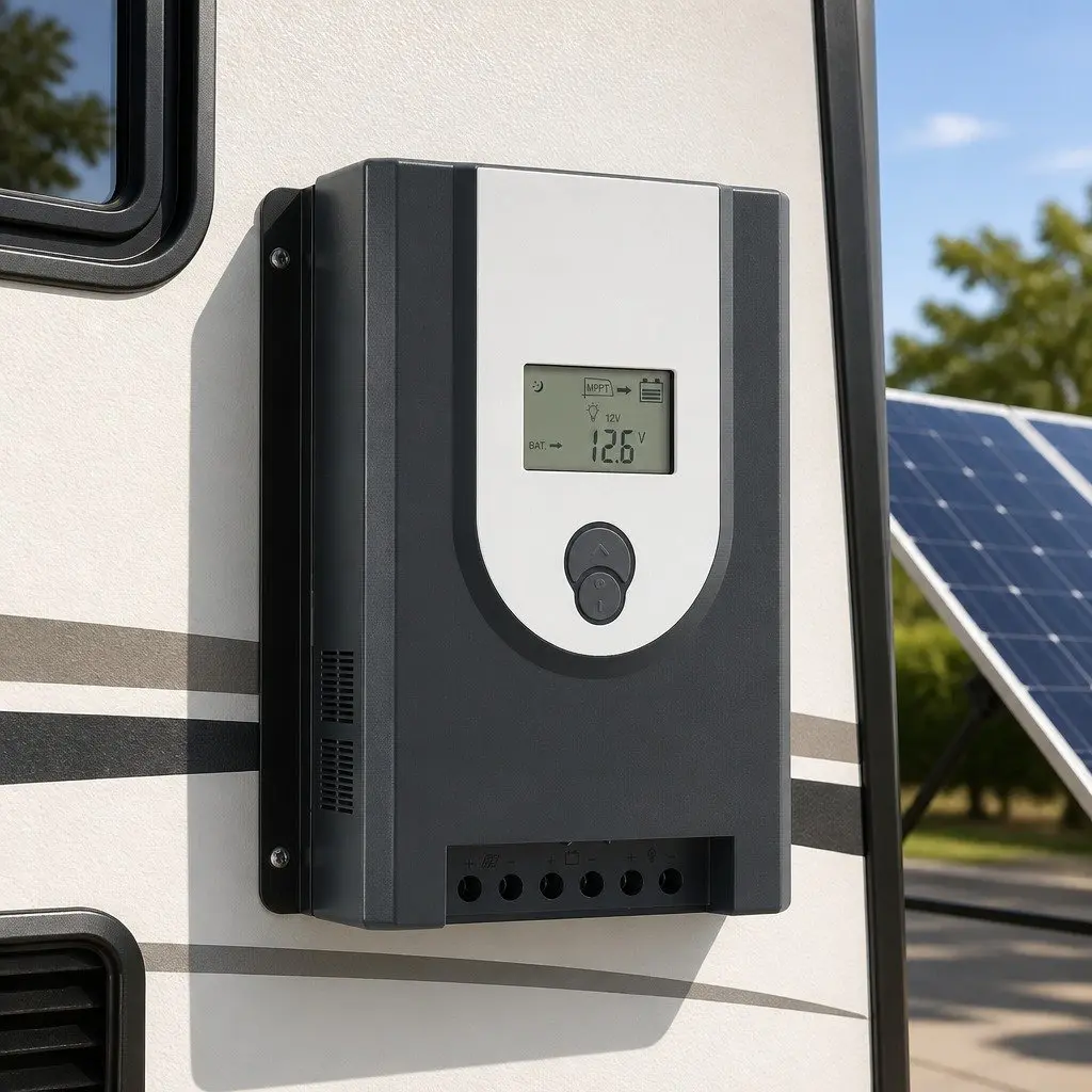 50A MPPT Solar Charge Controller Bluetooth 12V 24V Auto Battery Regulator
