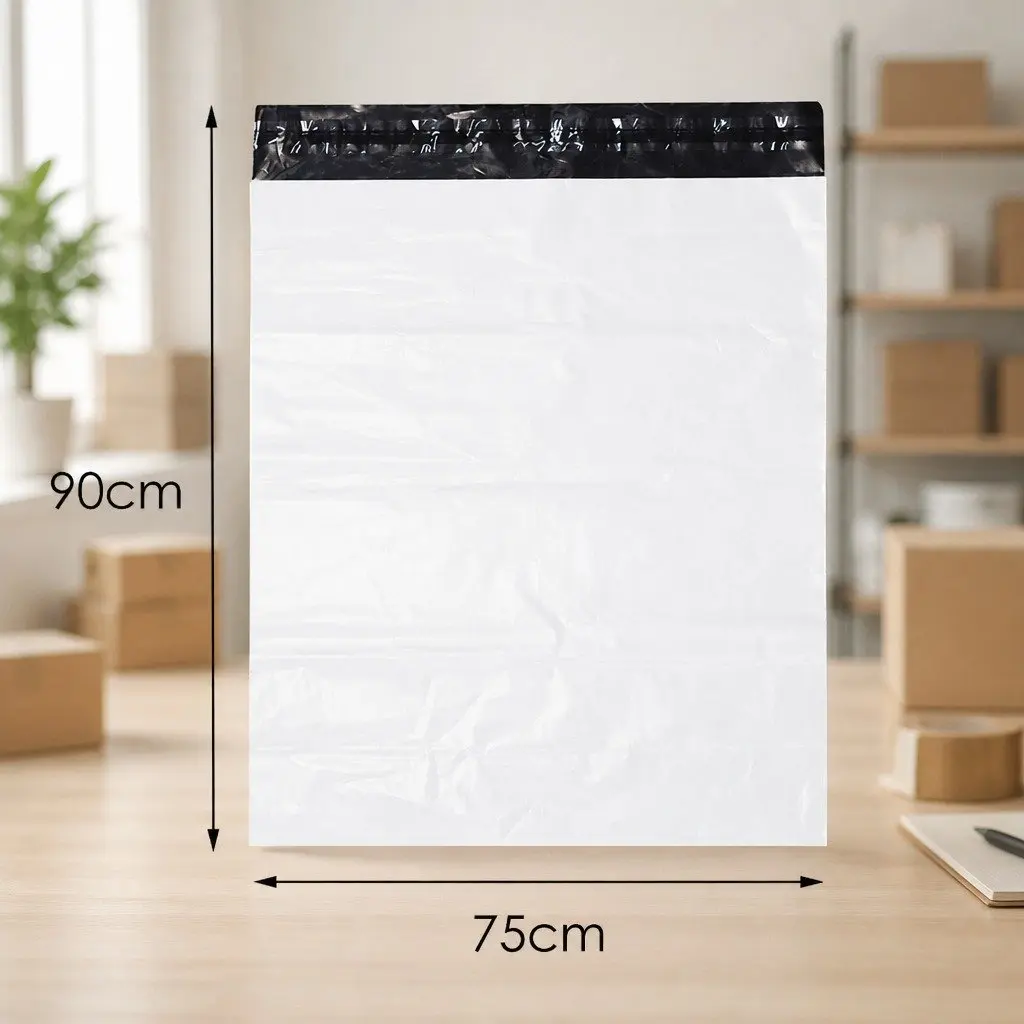 Poly Post Mailer Plastic Satchel Bags Self Sealing Puncture Tear Resistant 60x65cm 65x75cm 75x90cm