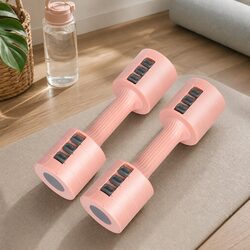 Friendly Adjustable Dumbbells 1kg to 5kg in Pink