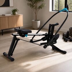 2-in-1 Rowing Machine: Leg Press & Full-Body Workout