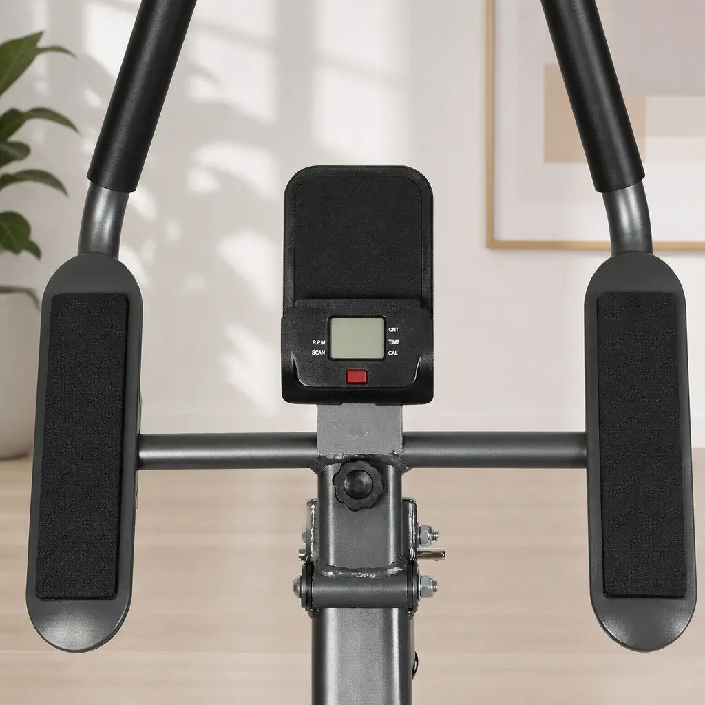 Foldable Ab Machine with LED Display Adjustable Height Incline Abdominal Workout