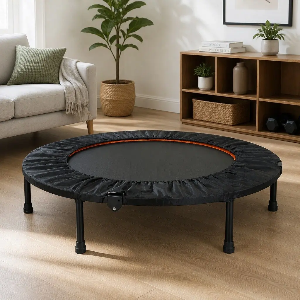 40 Inch Mini Trampoline Foldable Home Gym Fitness Rebounder