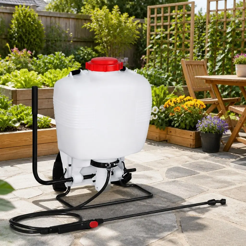 15L Backpack Weed Sprayer Knapsack Pressure Pump Garden Herbicide Pesticide