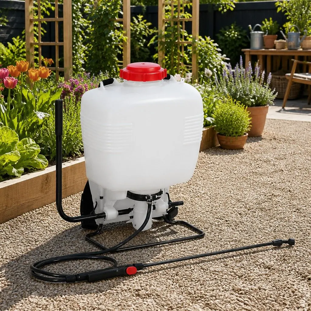 15L Backpack Weed Sprayer Knapsack Pressure Pump Garden Herbicide Pesticide
