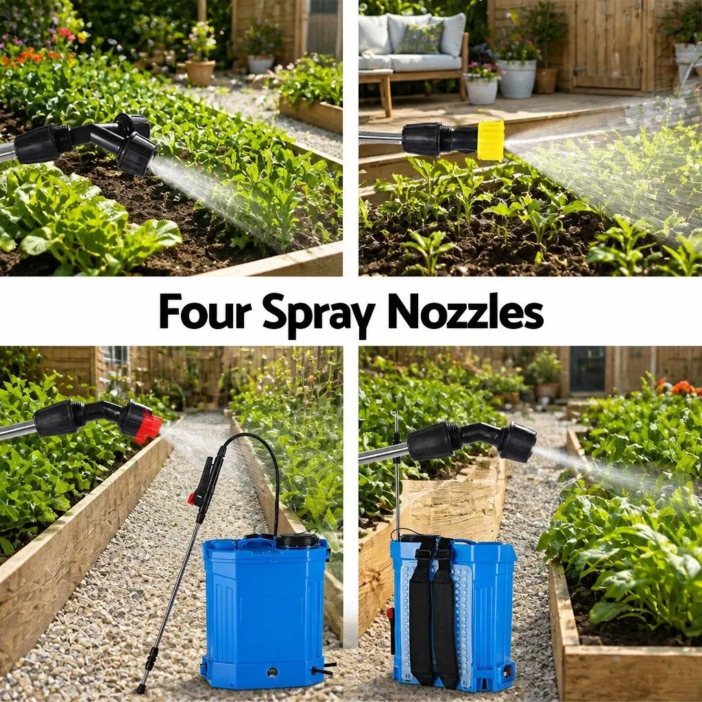 Electric Backpack Sprayer 16L Knapsack Tank Pesticide Herbicide Garden Spray