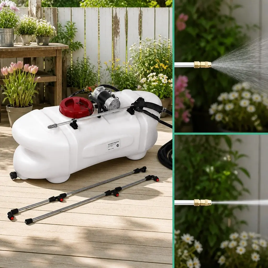 Weed Sprayer 60L Tank 12V Pump ATV Quad Bike Garden Boom Spray Equipment