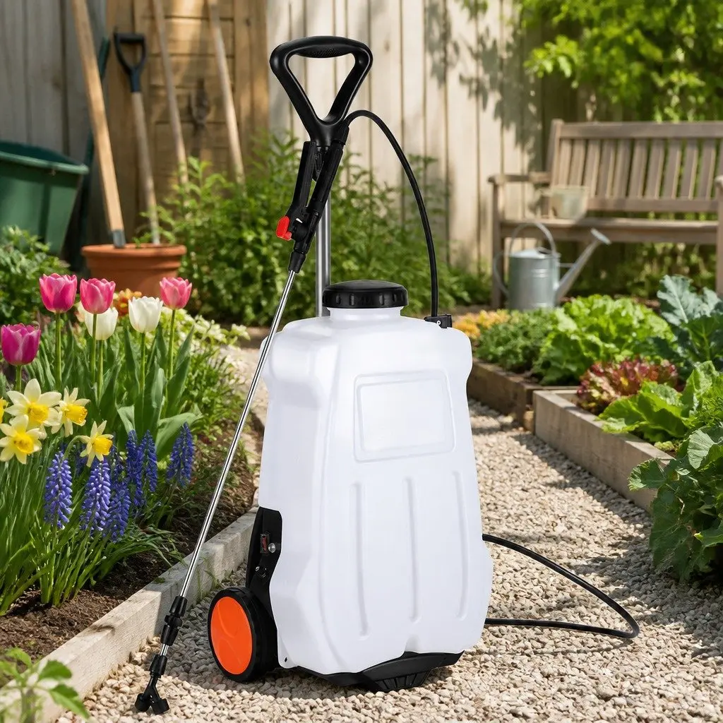 Electric Backpack Sprayer 20L Tank Garden Weed Pesticide Herbicide Trolley
