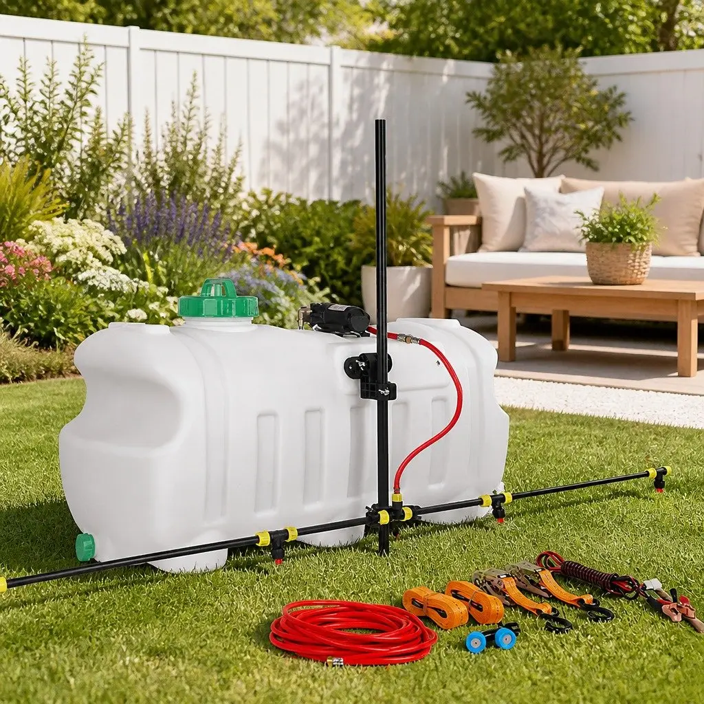 Weed Sprayer 100L Tank 12V Garden Spray Boom Adjustable Nozzle ATV Quad Mounted