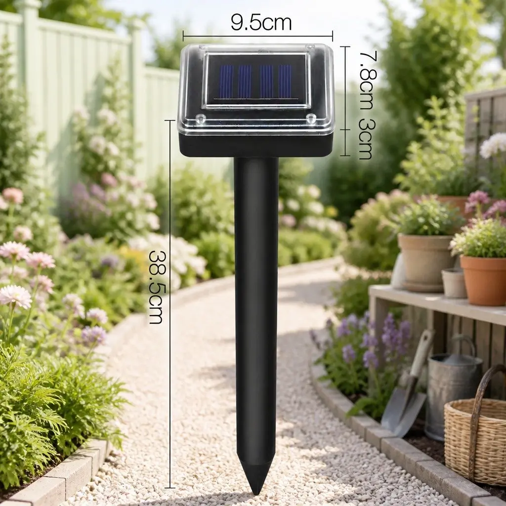 Snake Repeller Solar Powered Ultrasonic Pest Control 12 Piece