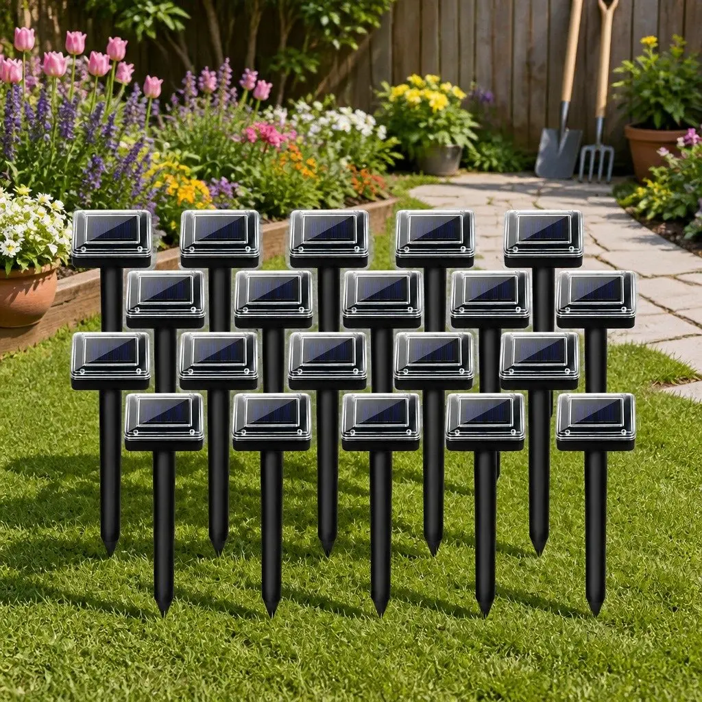 Snake Repeller Solar Powered Ultrasonic 20 Pack Garden Yard Farm Pest Control