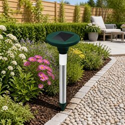 Protect Your Yard with 4X Solar LED Snake Repeller Units