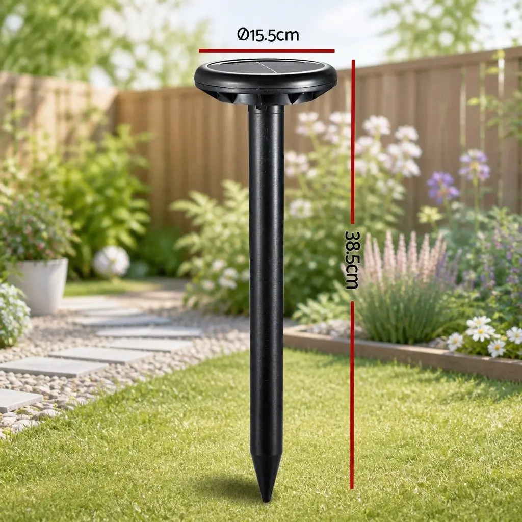 Snake Repeller Solar Powered Ultrasonic 4 Piece Garden Yard Farm Pest Control